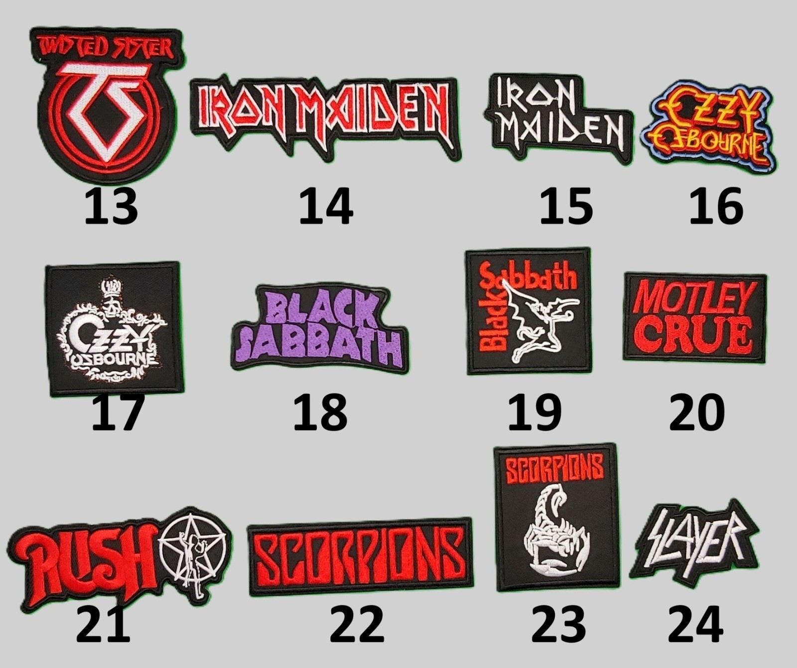 Heavy Metal Punk Rock Music Band Embroidered Patches Iron On YOU PICK -NEW ITEMS