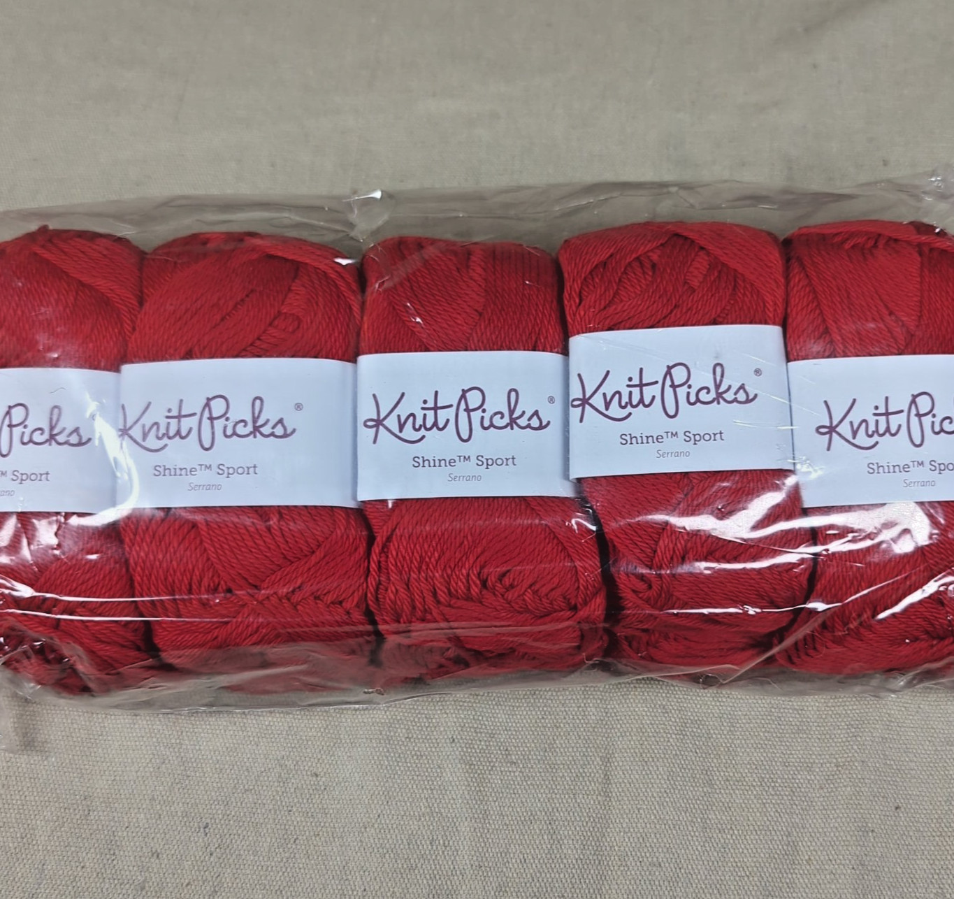 Knitpicks Shine Sport Weight Yarn Pima Cotton Modal Lot 10 Serrano NEW
