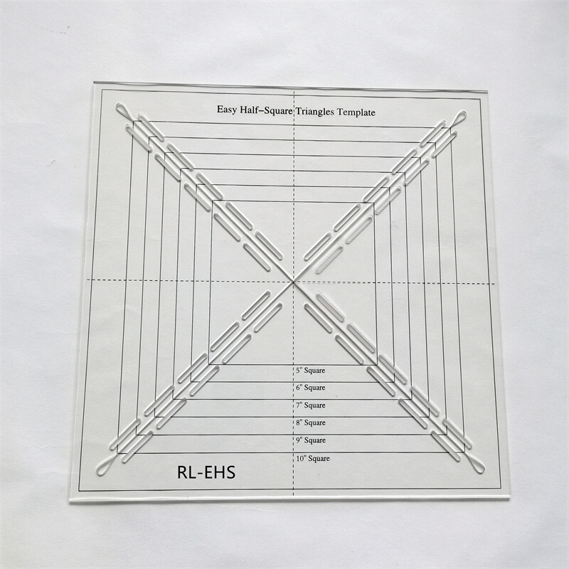 Easy Half-Square Triangles Template Quilting Ruler Quilting Templates #RL-EHS