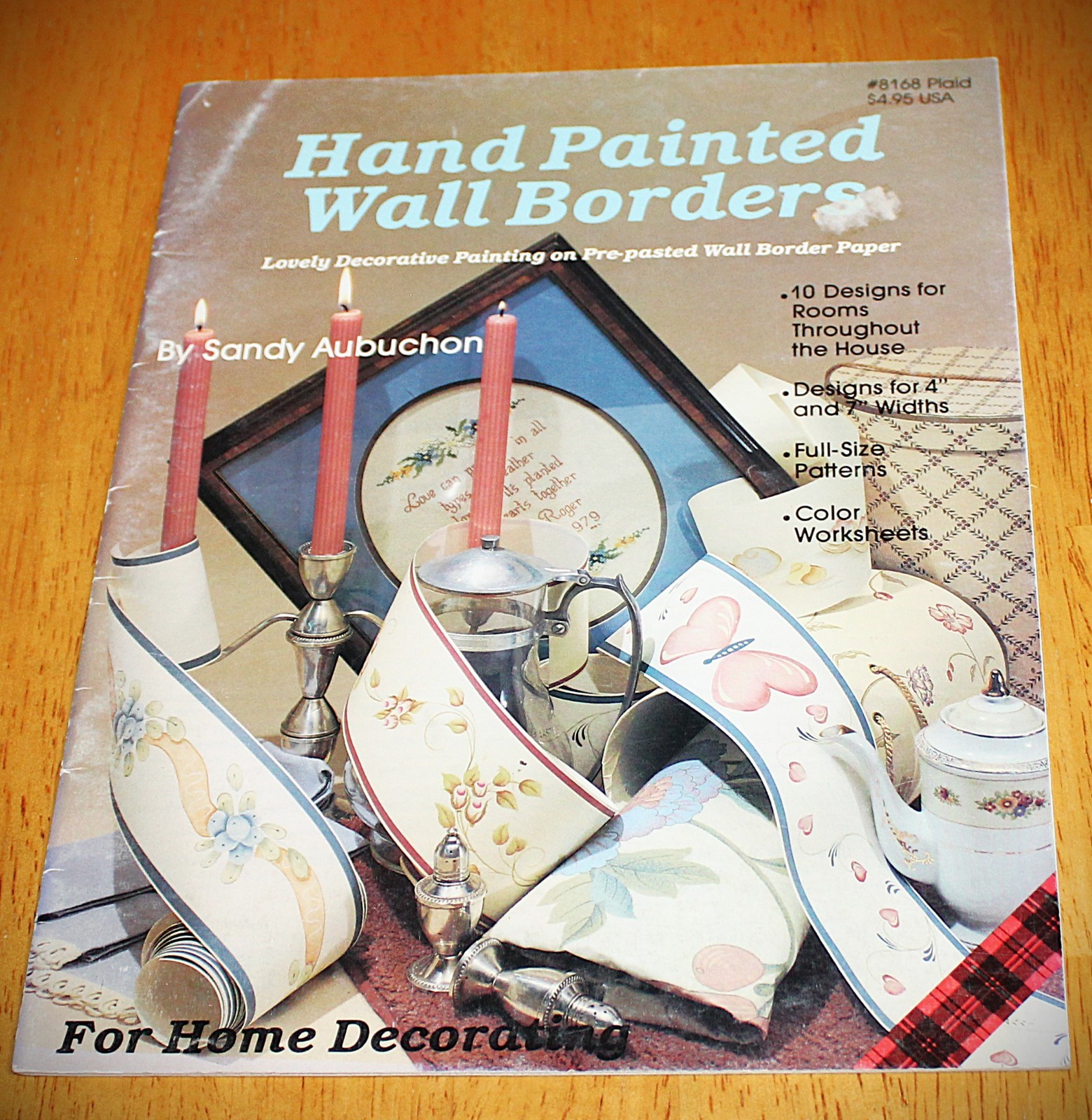 Plaid: HAND PAINTED WALL WORDERS Tole Painting Book #8168 – Sandy Aubuchon – Guc