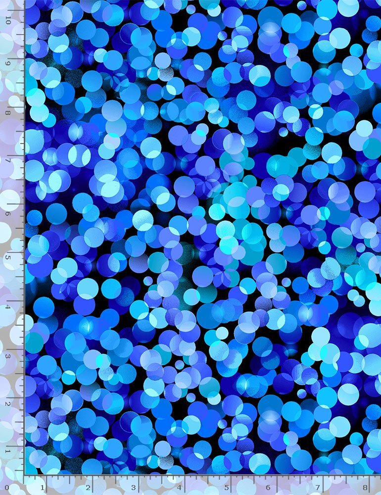 Basics Fabric | Butterfly Magic Dots Blue Purple | Timeless Treasures YARD