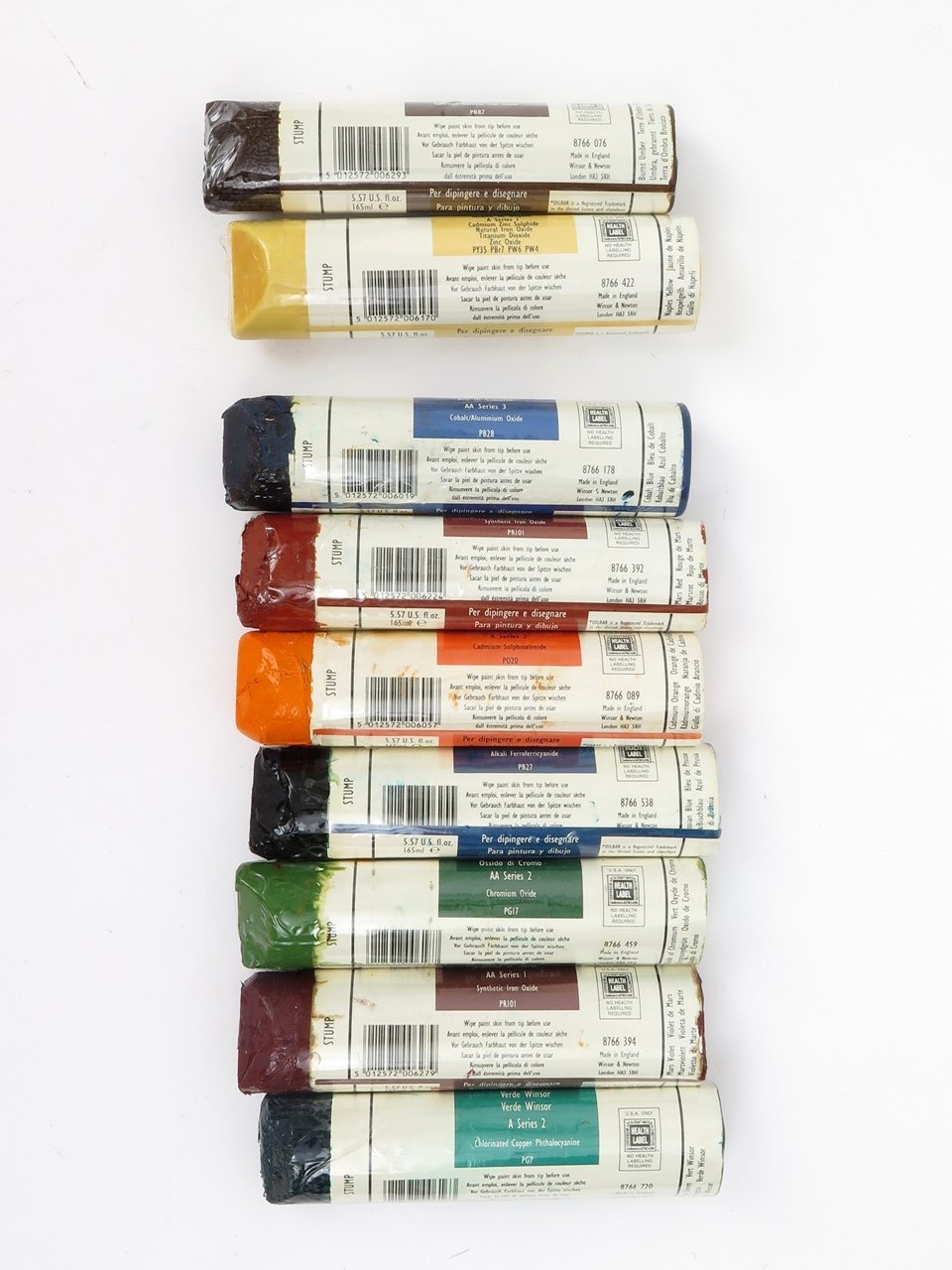 Winsor & Newton Pre-owned XL Artists’ OILBAR Stumps 165ml 9 Colors