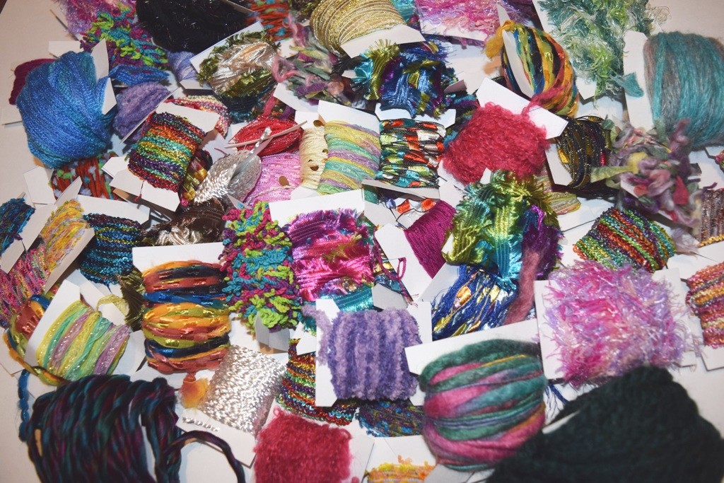 Fiber for Embellishments 200 Yards 20 Colors Novelty Yarn Grab Bag for Scrapbook