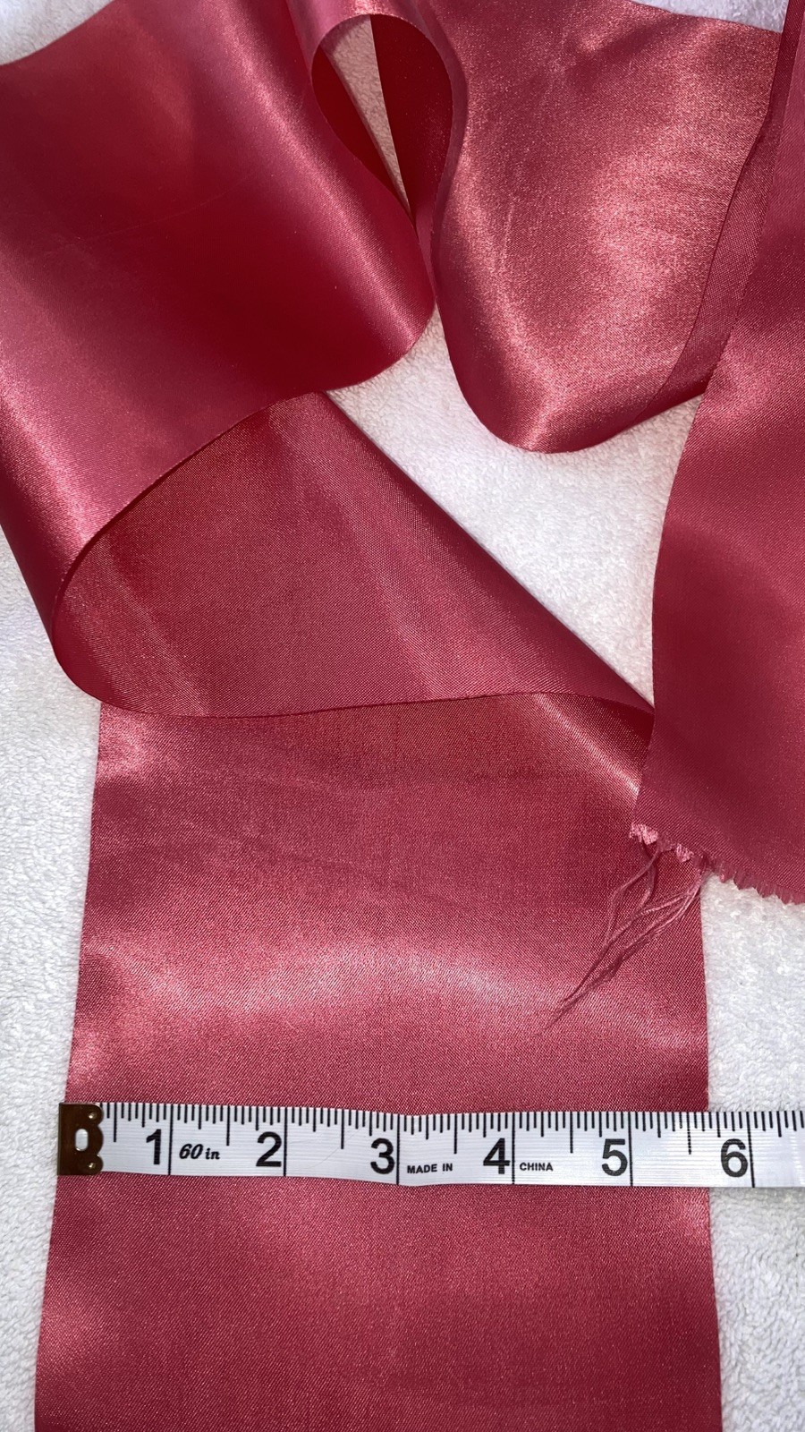 66″ Vintage 5 1/2″ Wide Satin Ribbon Single Sided 1 YD 30″ Sew Craft Trim