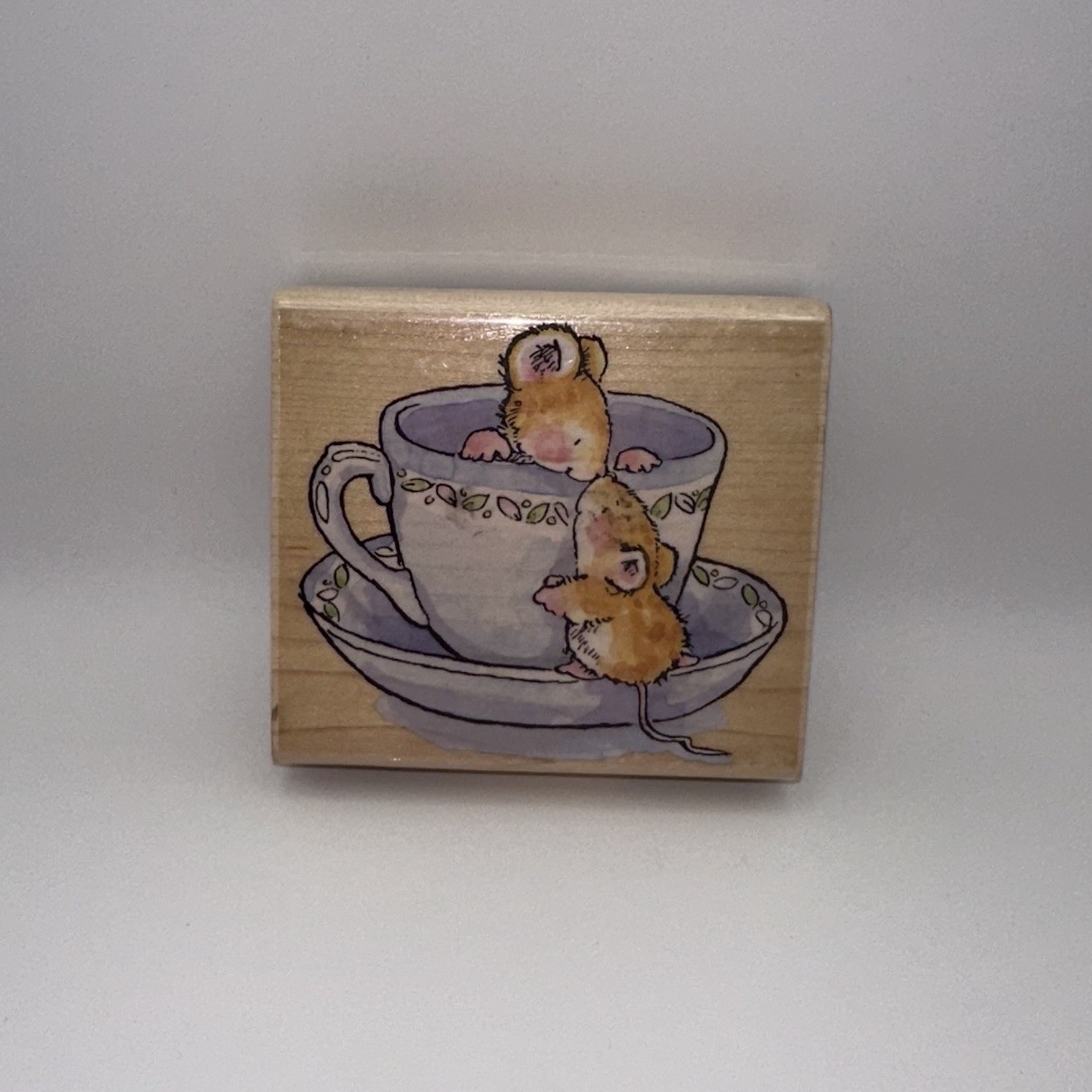 Penny Black Margaret Sherry Tea Cozy 1680J Mouse Wood Mounted Rubber Stamp 2008