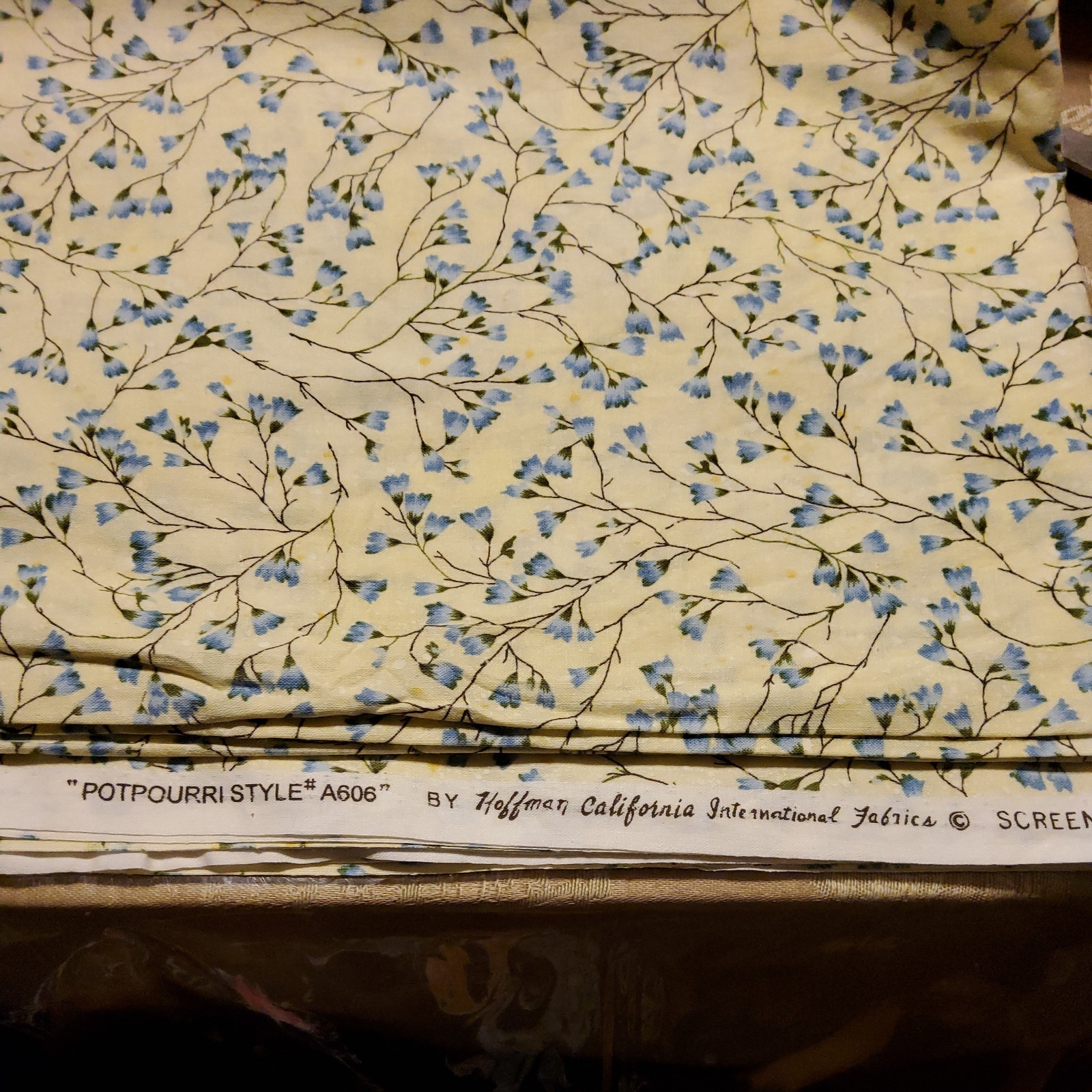Vintage Hoffman California Fabrics Potpourri style 3 Yards