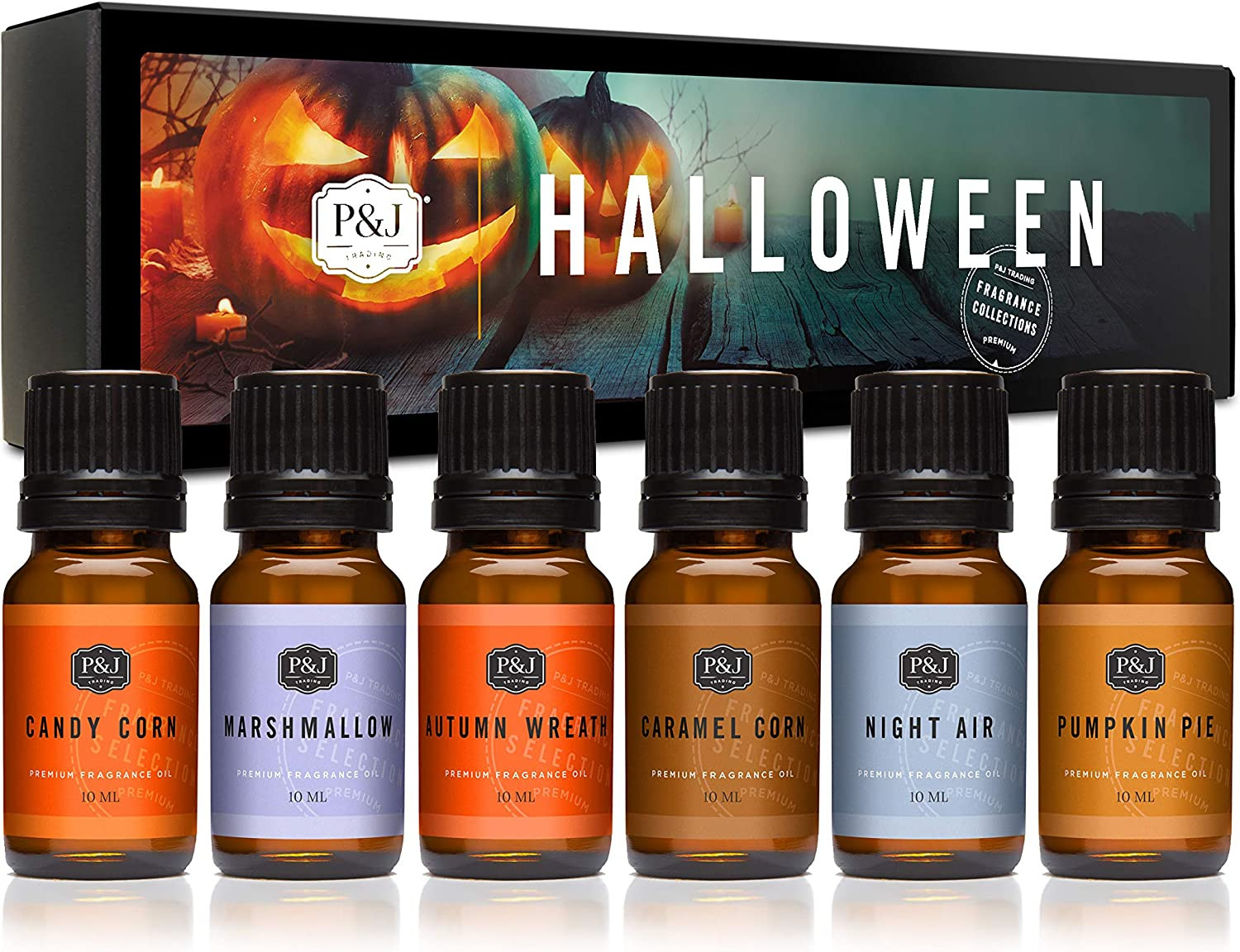 Halloween Fragrance Oil Set 6 Scents – Candle Making Soap Freshie Supplies Gift