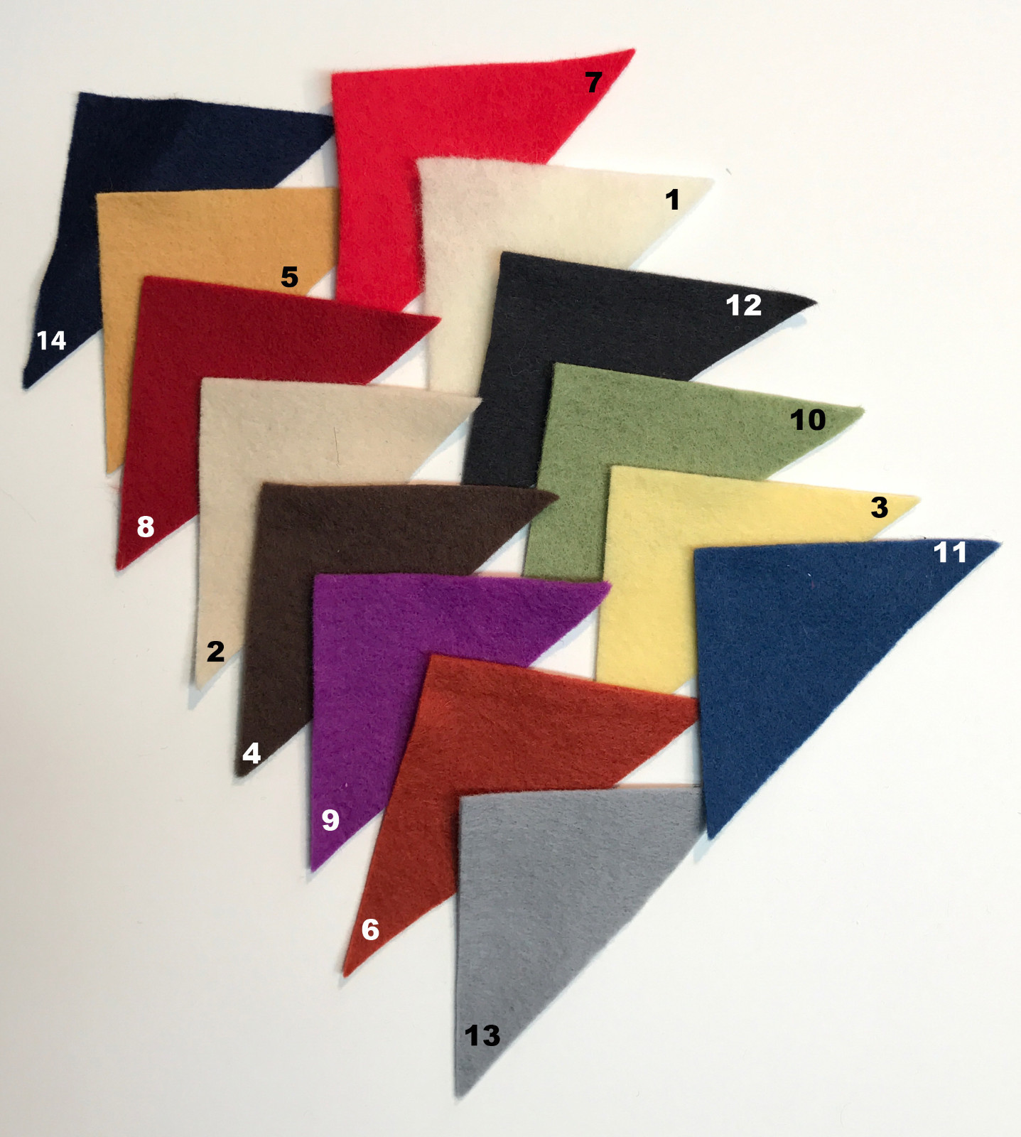 1/4 Yard 100% Virgin Merino Wool Felt 36” Cut to order Many color choices