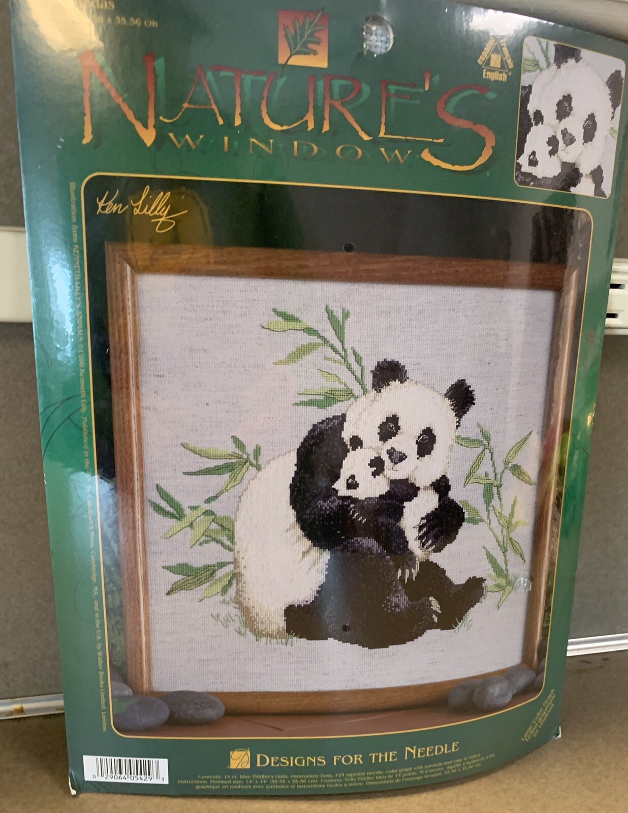 Cross-stitch Design Fir The Needle Natures Window Pandas #5439 NWT UNOPENED