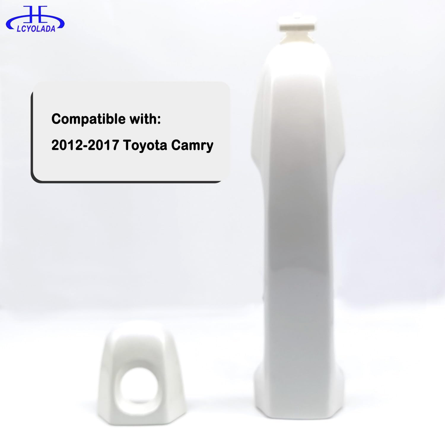 Front Left Drive Side Exterior Door Handle (White) Compatible with Toyota Camry