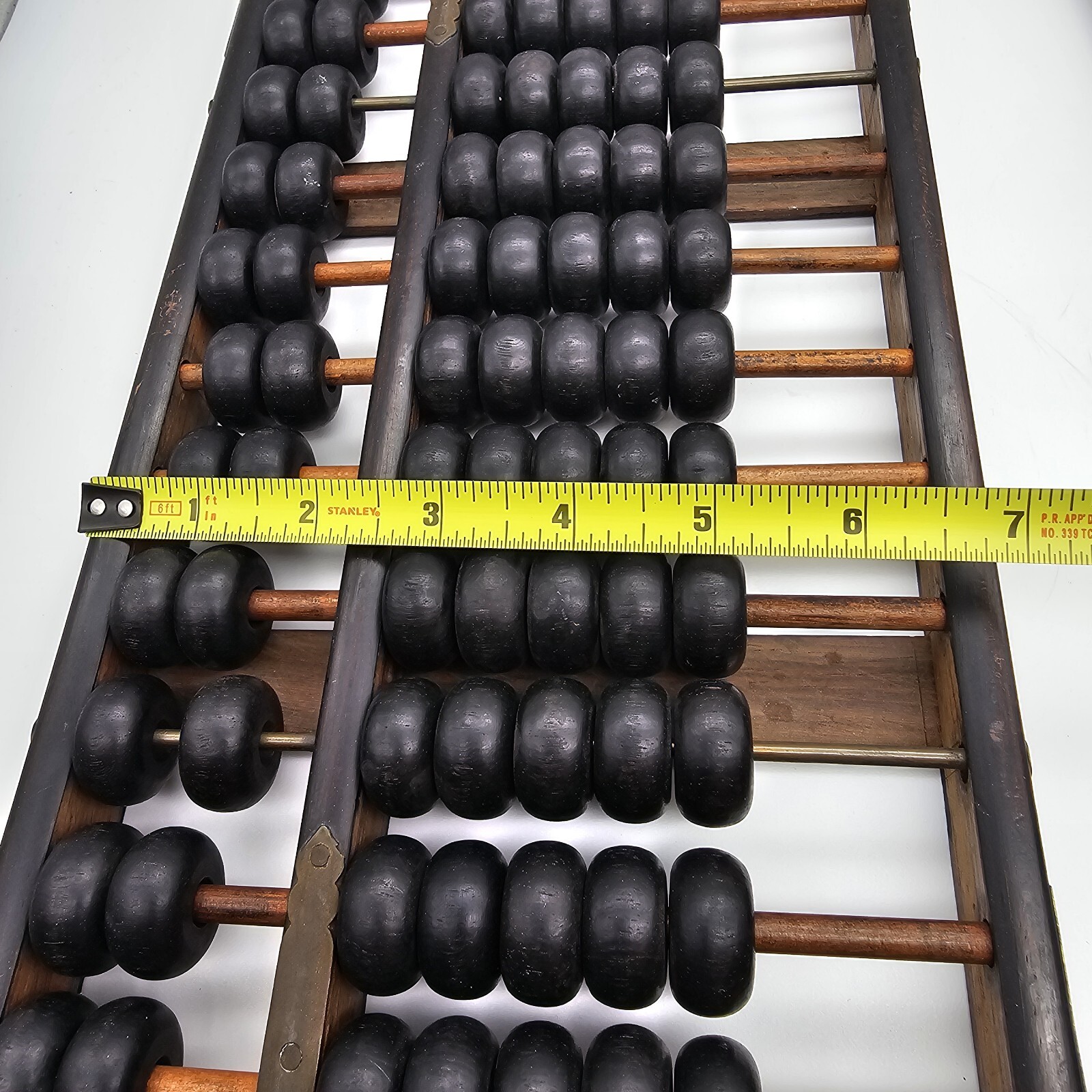 Vintage Wood & Brass Abacus Lot Of 2