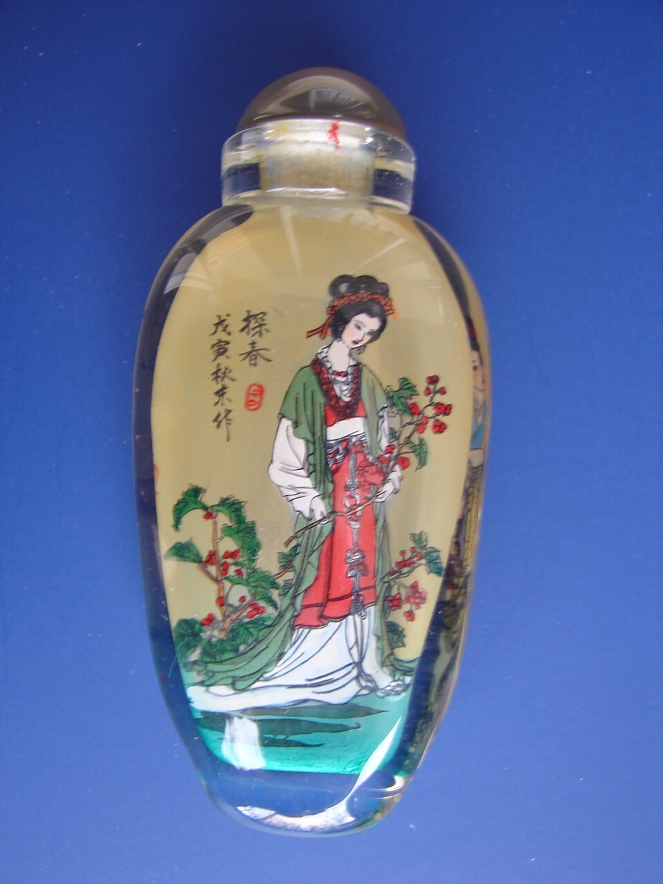 6 Chinese Hand Painted Snuff Bottles 12 Beauties Jinling Dream of Red Mansions
