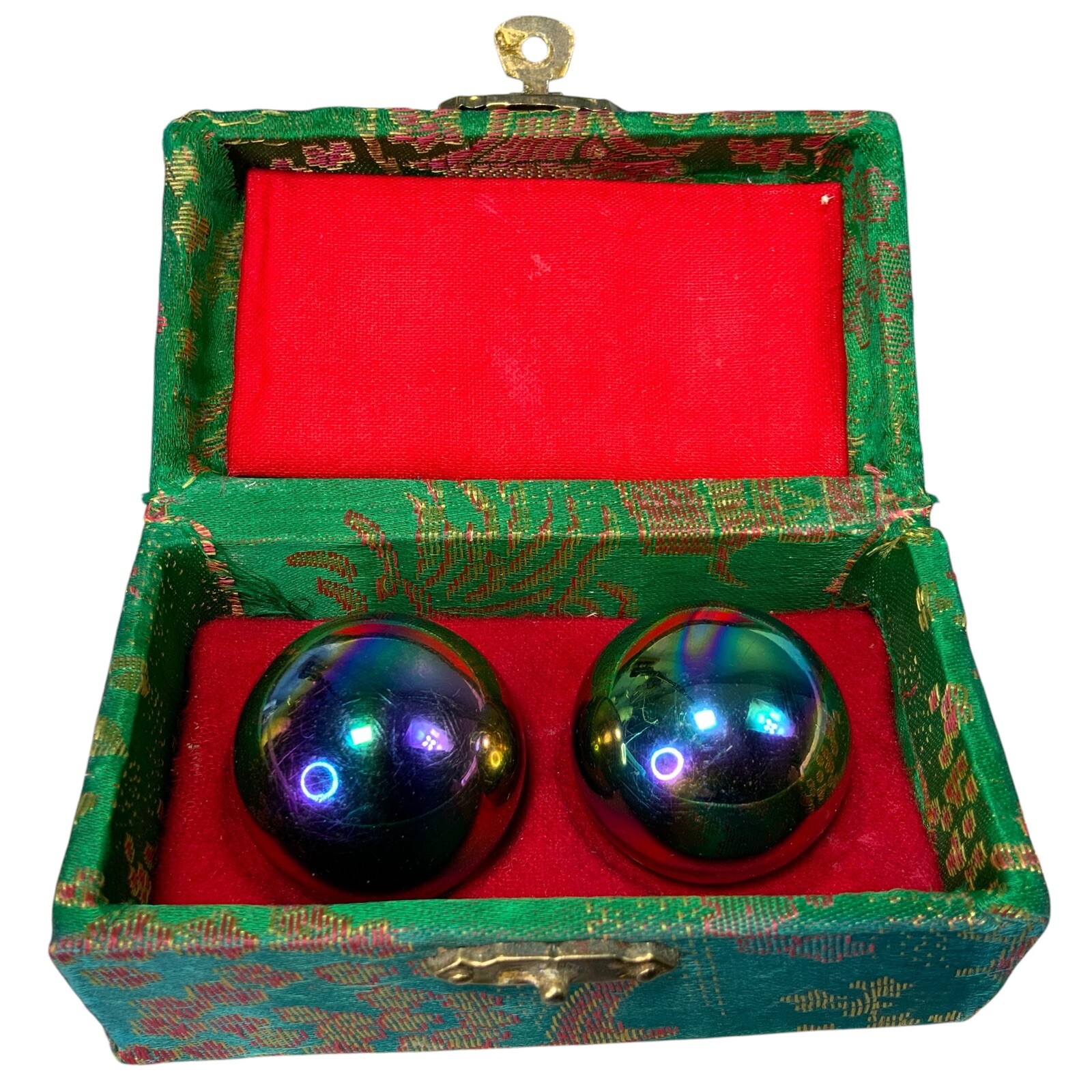 Vintage Chinese Shouxing Iron Pair Music Anit Stress Release Balls