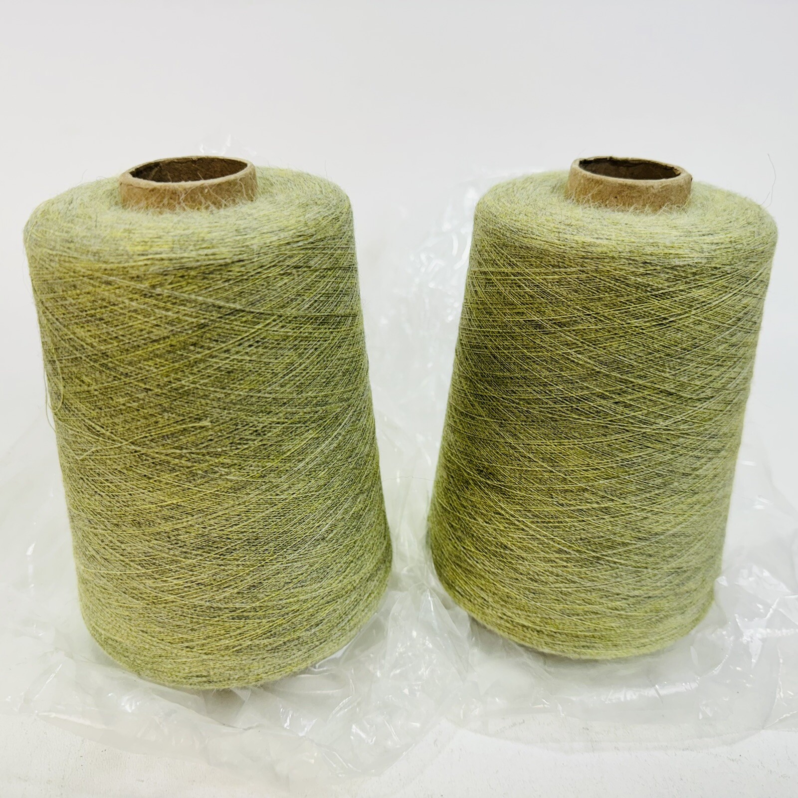 2 Pack – Inca Tops 100% Baby Alpaca NM: 1/31. 100 C723 Light Green Cone Yarn