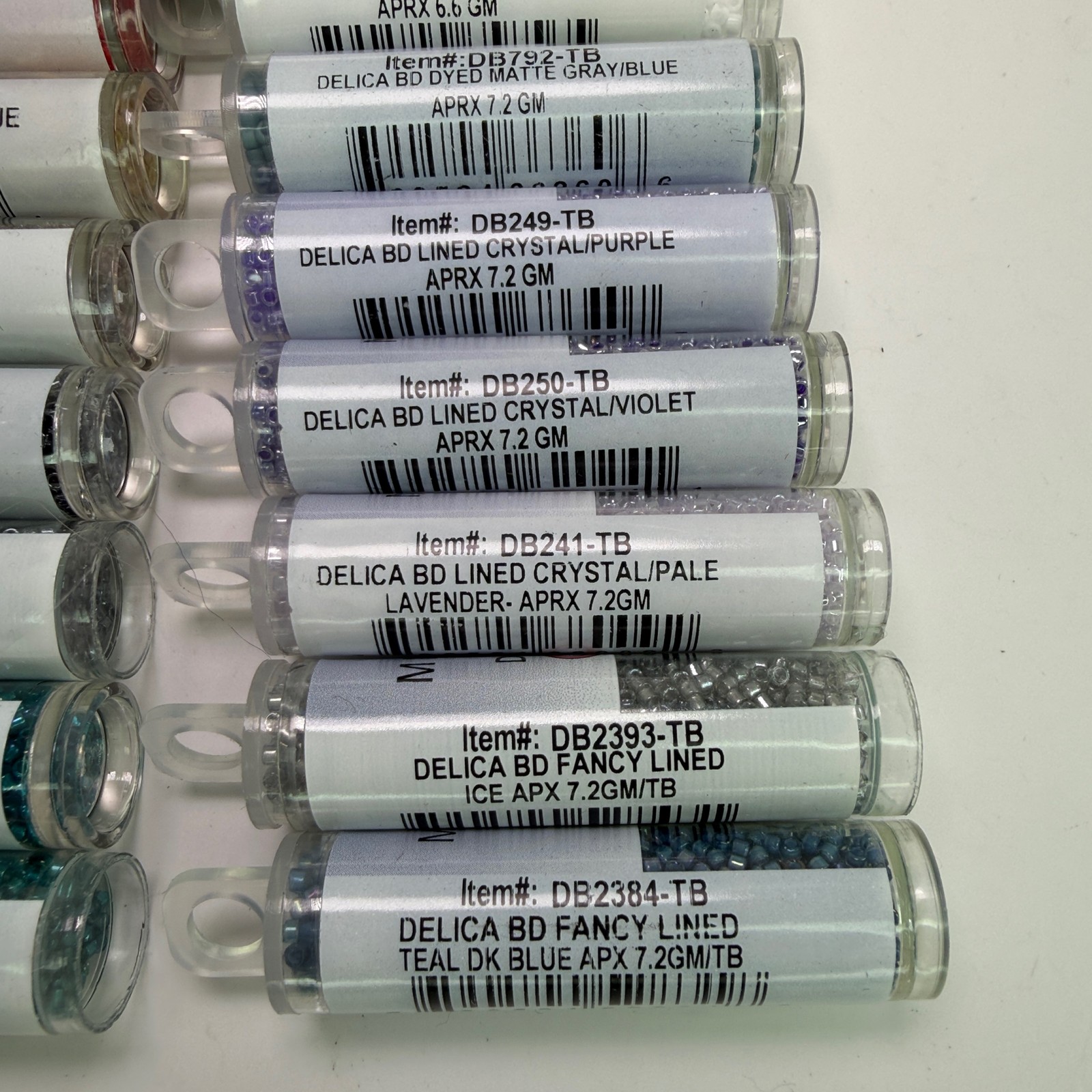 Miyuki Delica 11/0 Seed Beads Lot of 14 Tubes Mixed Colors 7.2g Each NEW