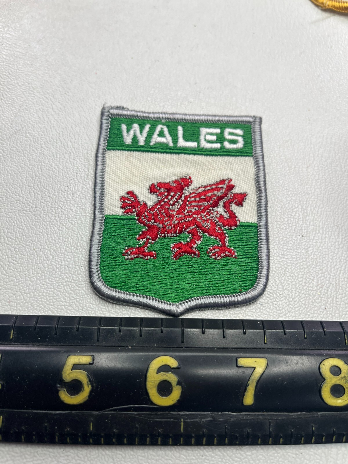 United Kingdom WALES Patch Crest (International Travel & Tourism Nations) P016