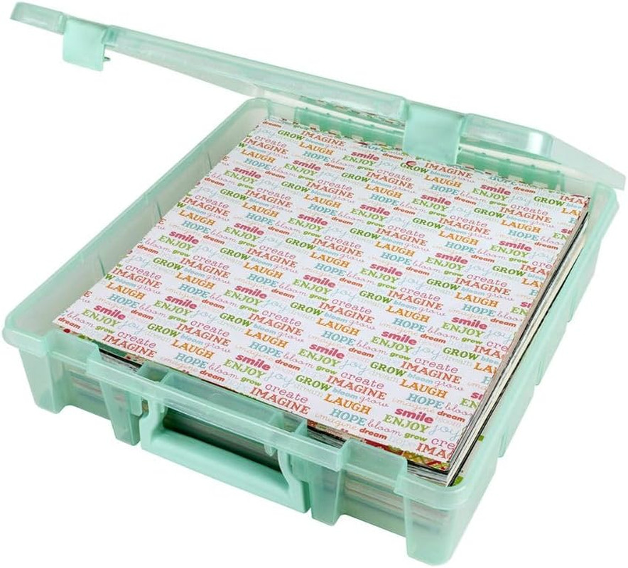 6955RJ Super Satchel 1-Compartment Box, Art & Craft Organizer, 1-Pack, Transluce