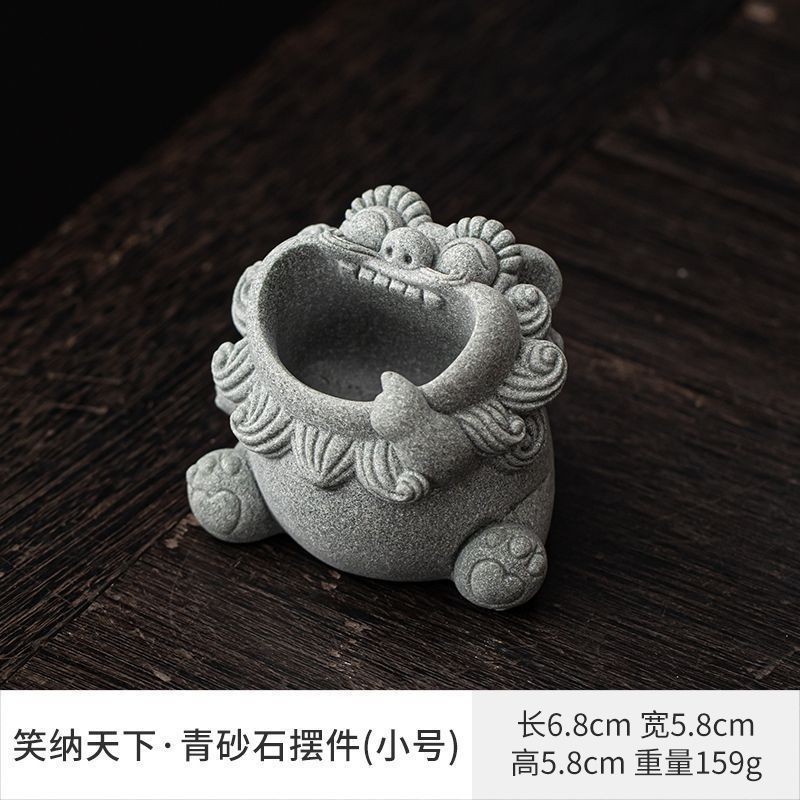 Chinese Style Desktop Ashtray With Lid Office Living Room Study Decor