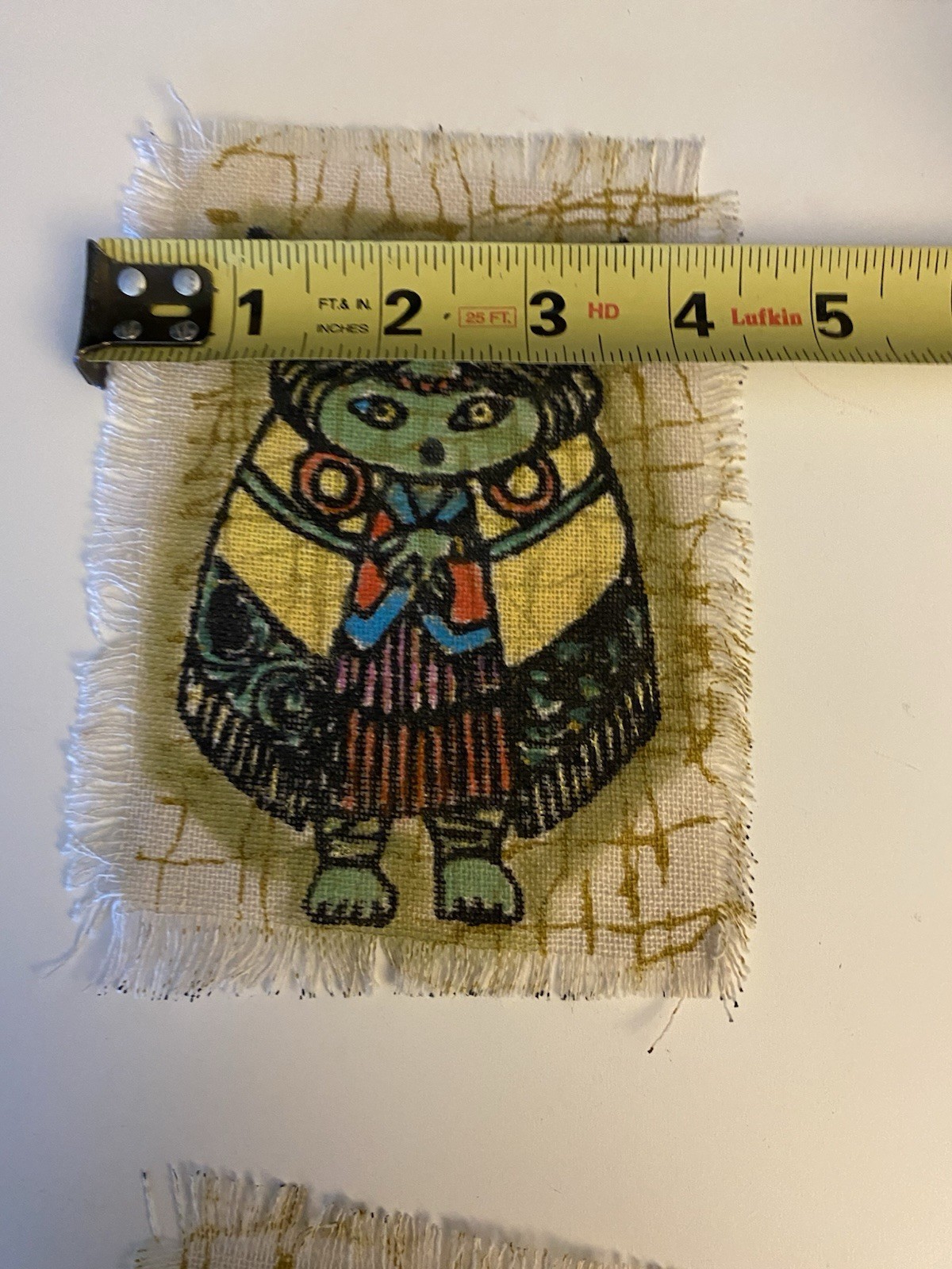 Set of 6 Miao Hmong Folk Art Batik Fabric Panels Hand Painted Mini Textile Art