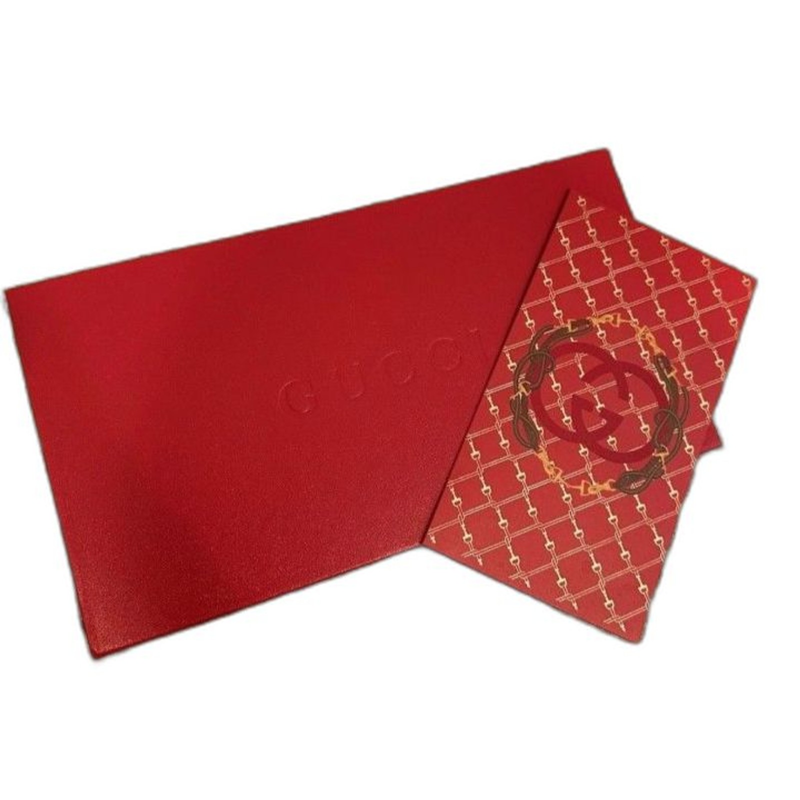 GUCCI – Chinese New Year – Rare Red Envelope and Wax Stamp Set with GG Logo