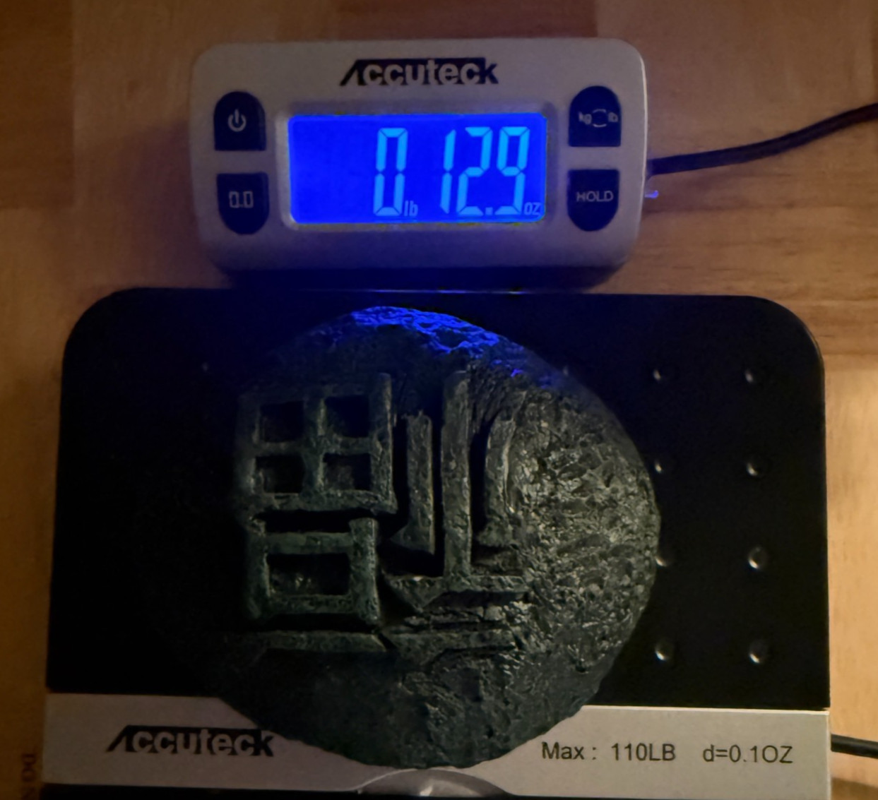 Chinese Decorative Stones Pair Fu Double Happiness Faux Bronze Heavy Symbols