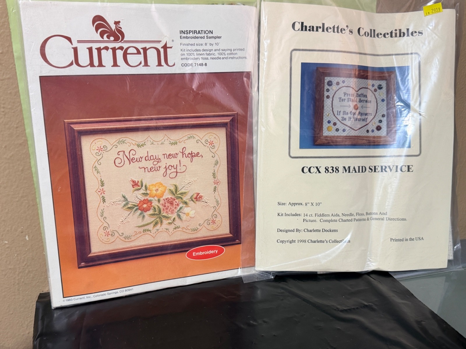 Inspiration Embroidered Sampler Kit #7148-8 Vtg 1983 Current Sealed + BONUS