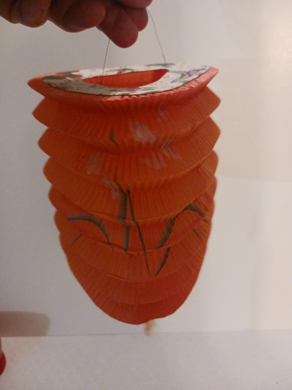11 Vtg Chinese Accordian Paper Lanterns – Butterflies, Pointsettias, Flowers