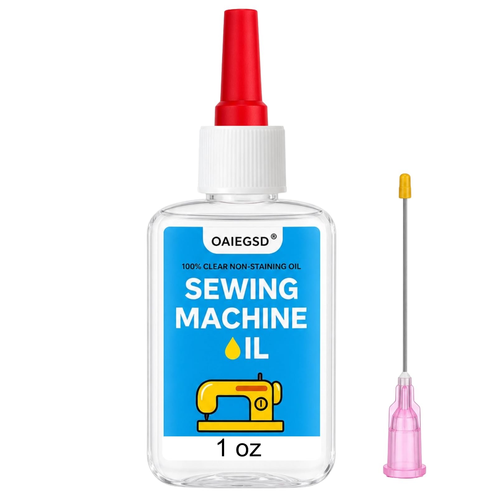 NEW 1oz Fine Light Sewing Machine Oil, with Precision 1 oz, clear
