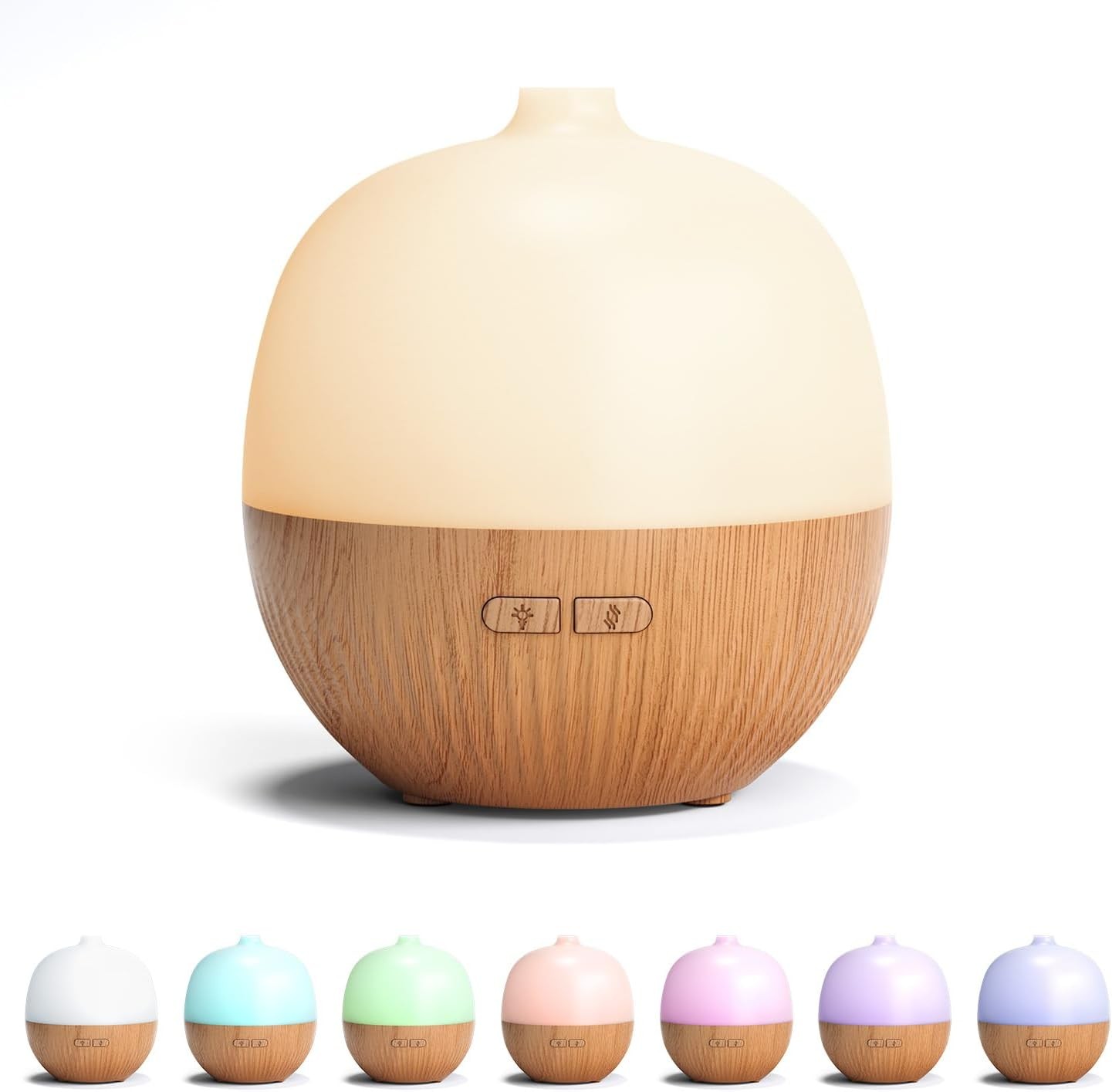 Portable Mini Humidifier & Essential oil Diffuser, Multicolor LED Lighting
