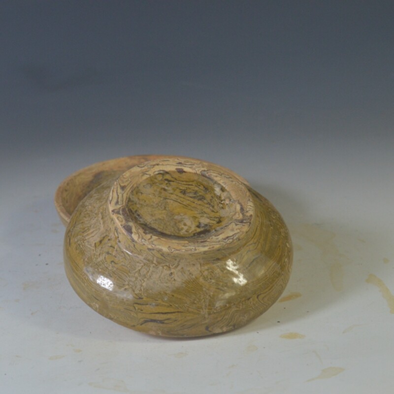 4.5″ China Dangyangyu Kilns Porcelain Twisted Glaze Inkpad Box