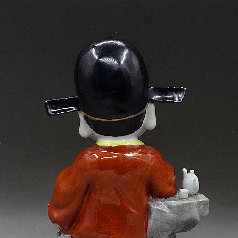 11.8″ Chinese Porcelain Figure Number One Scholar Statue