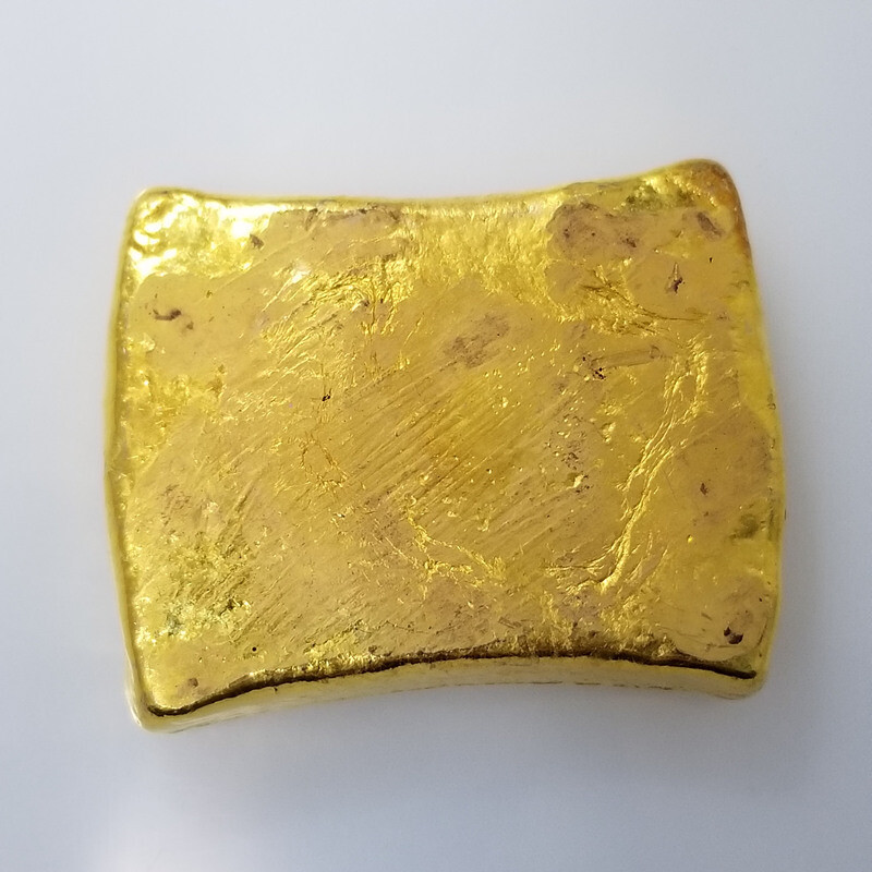 Crafts Gold Ingot Gold Bar Brass Gilded Yongzheng Seven Gold Ingots