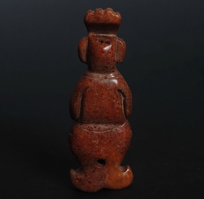 Chinese Folk culture Han dynasty style eremite statue! simple stone Carved