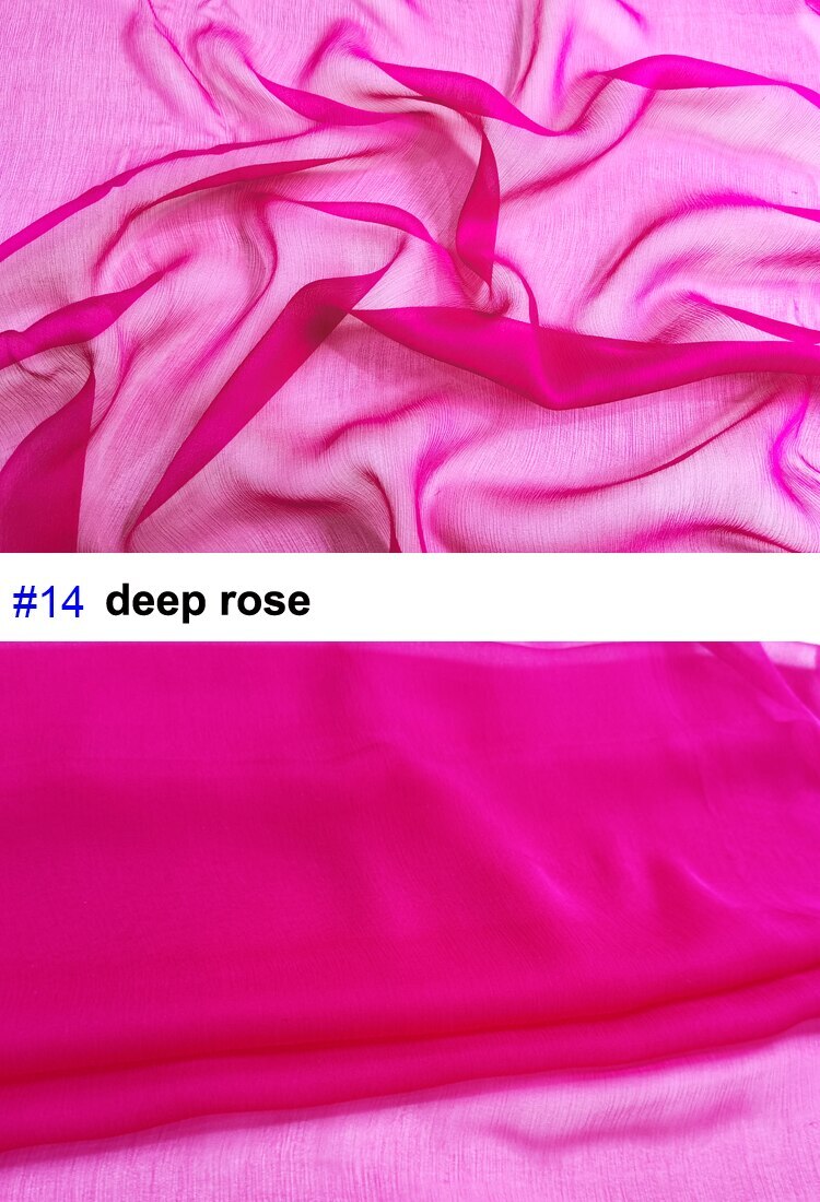 1yard X 1.3meter Mulberry Silk Chiffon Crepe Fabric Gauze Crinkled Georgette