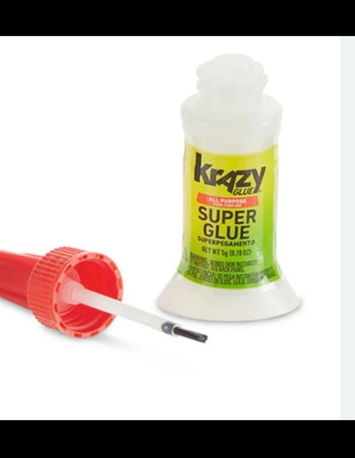 Krazy Glue All Purpose Brush-On Super Glue 5g / 0.18 oz Bottles (Pack of 5).