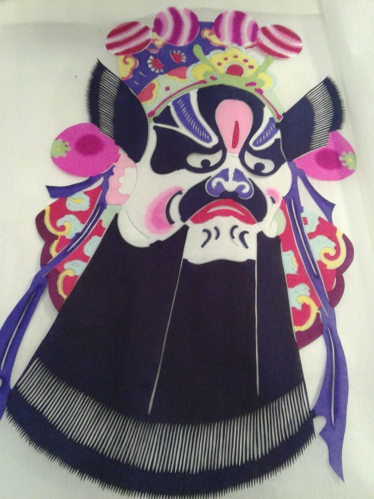 Chinese traditional folk art paper cut outs 10 different pieces in folder CHINA