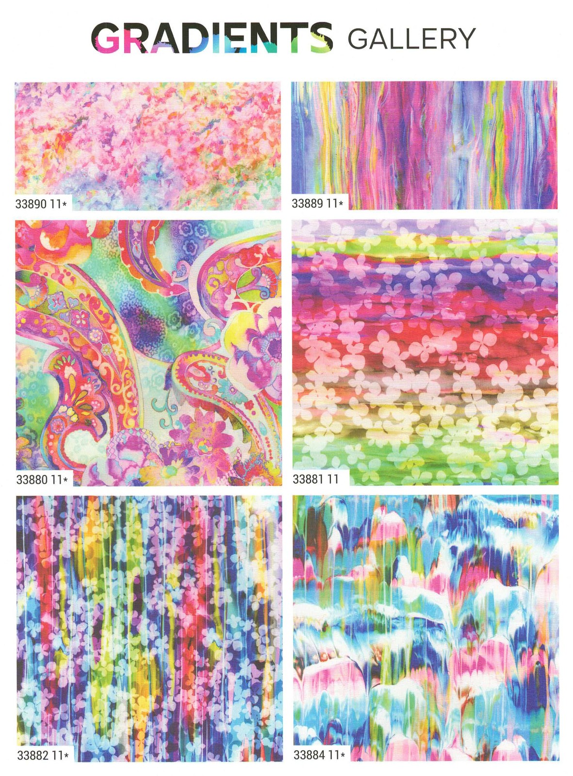 Moda GRADIENTS GALLERY Charm Pack, 100% Cotton 5″ Precut Fabric Squares (42 pcs)