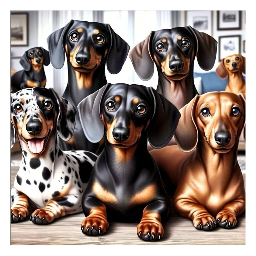 Dogs Diamond Art Kits for Adults, Diamond Painting Kits for Beginners – DIY