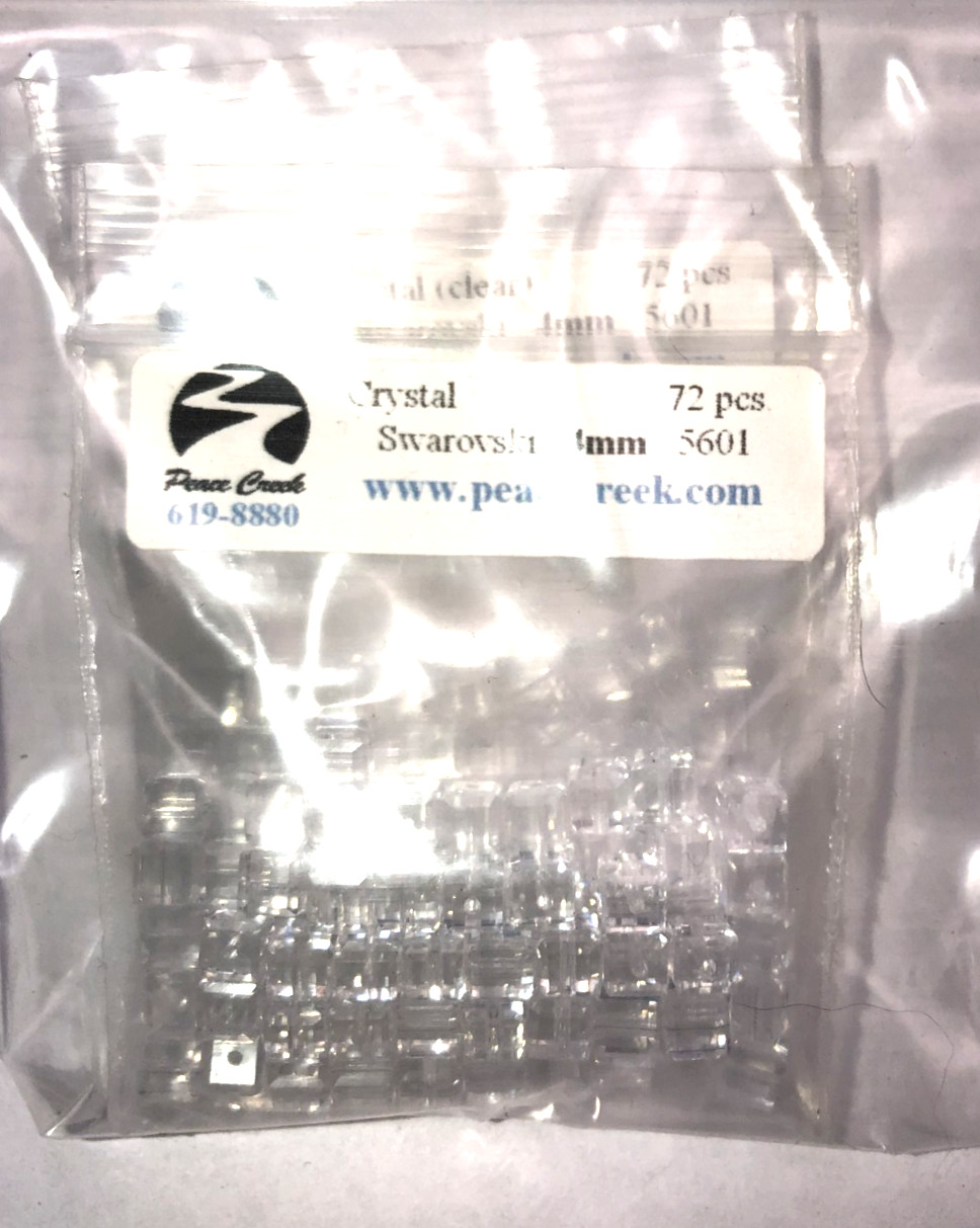 Swarovski Crystal 4mm Crystal (clear) #5601 (144 pcs)
