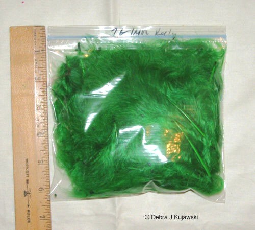 Quality Marabou Feathers KELLY GREEN Fluffy 3-8″ L 7 grams Approx 35 ct