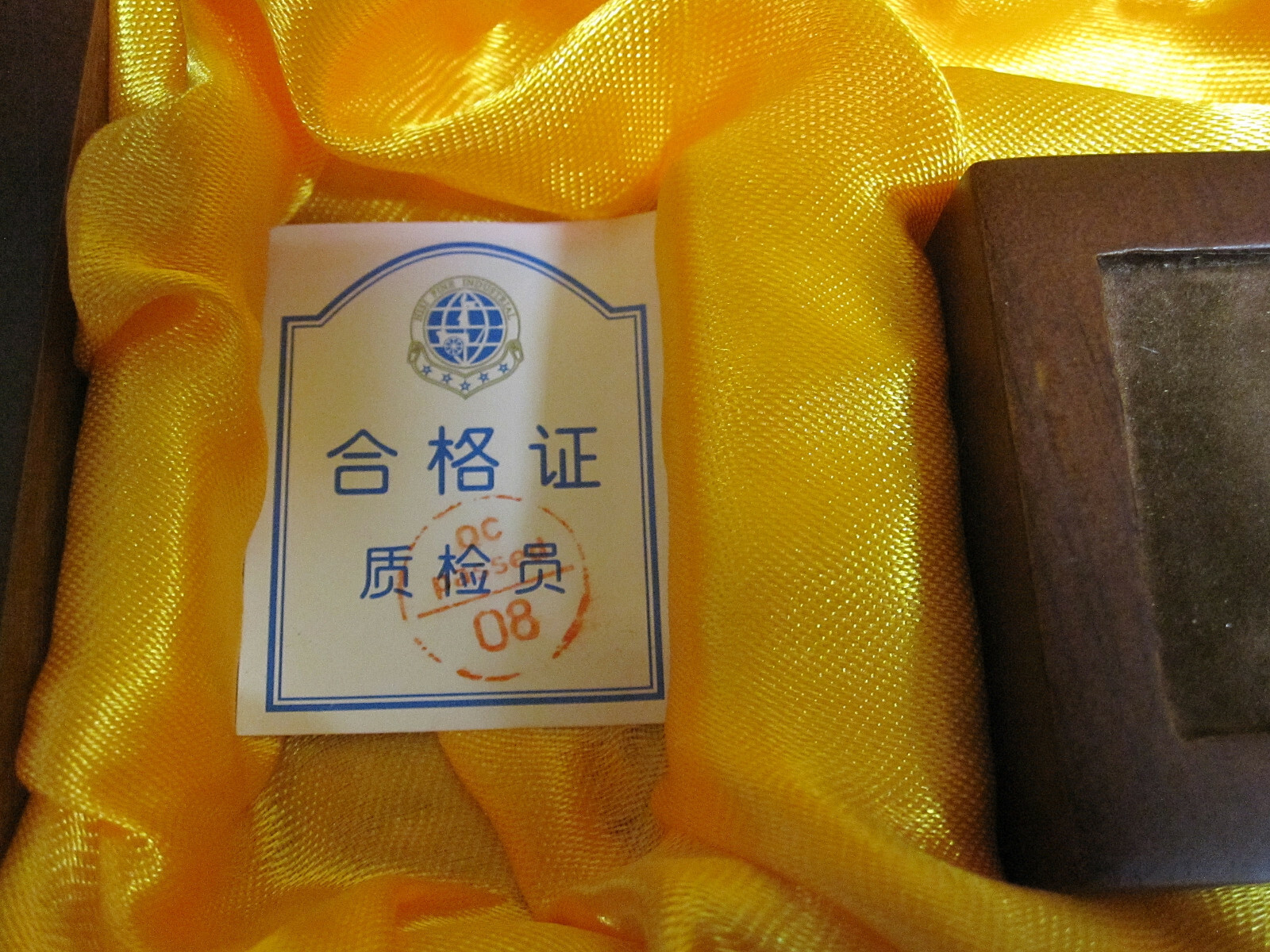 Blank Chinese Stone Seal Stamp Carving Set Dark Green and White Stone