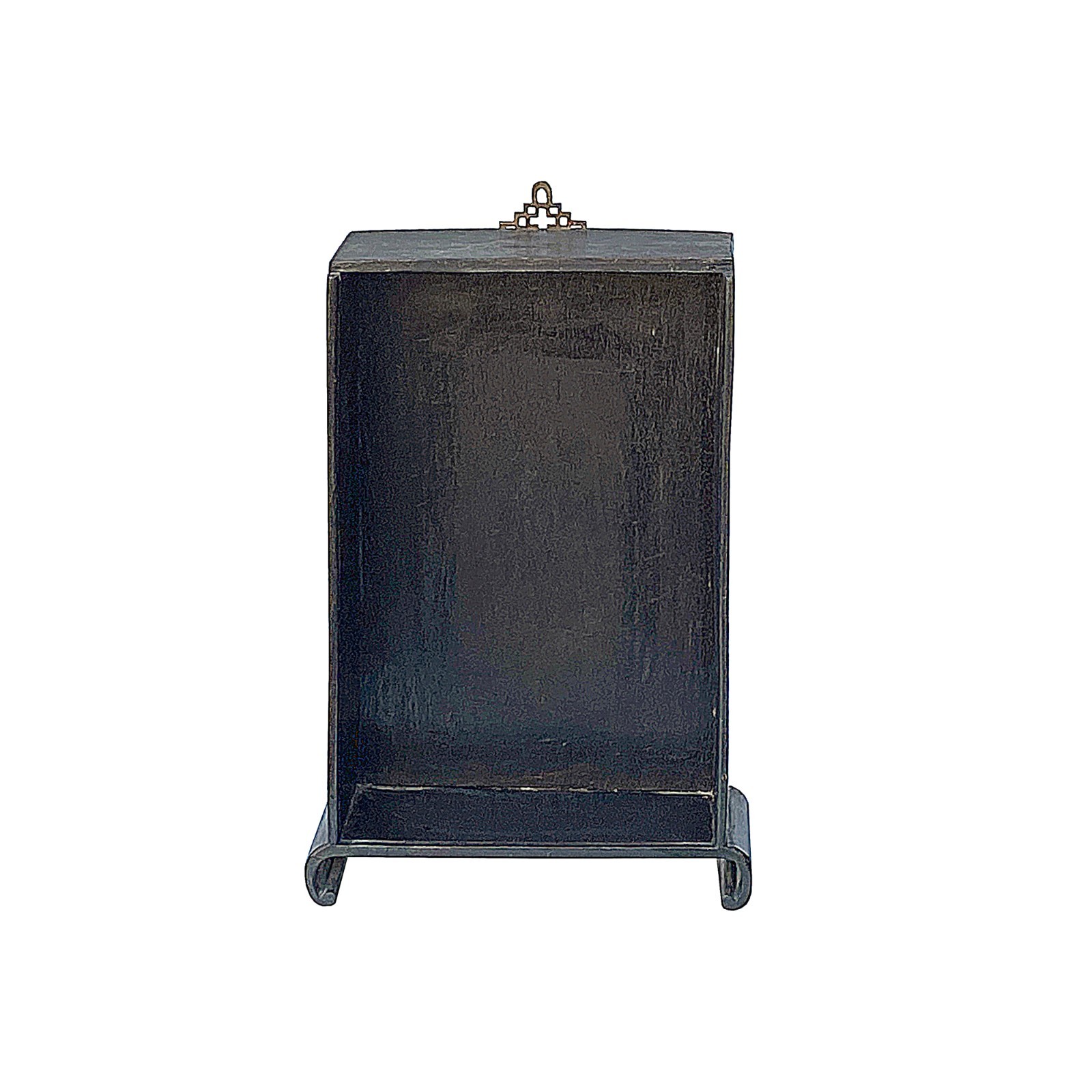 Distressed Brown Black Wood Open Frame Display Easel w Hanger GB284