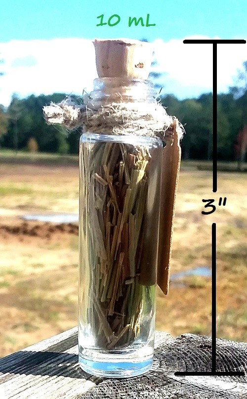 Herbs in Glass Cork Bottle Apothecary Vial Organic Yoga Herb Decor Gift Wicca