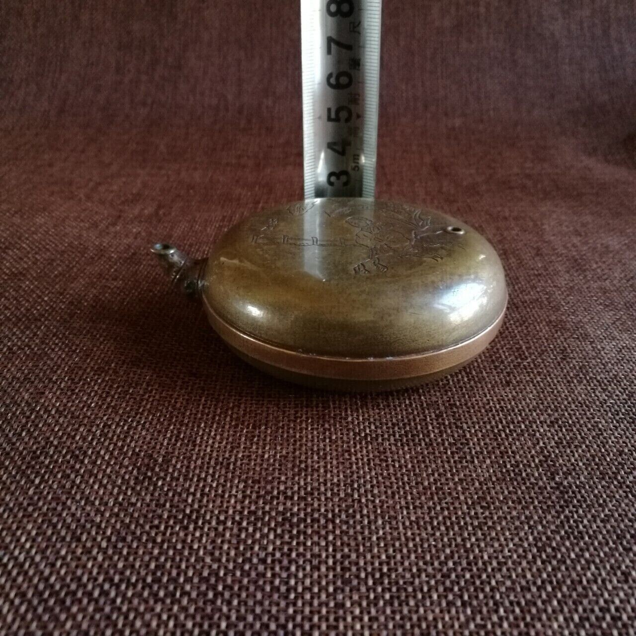 Chinese Antique Brass Water Drop Pot “荣宝斋” Inkstone Drop