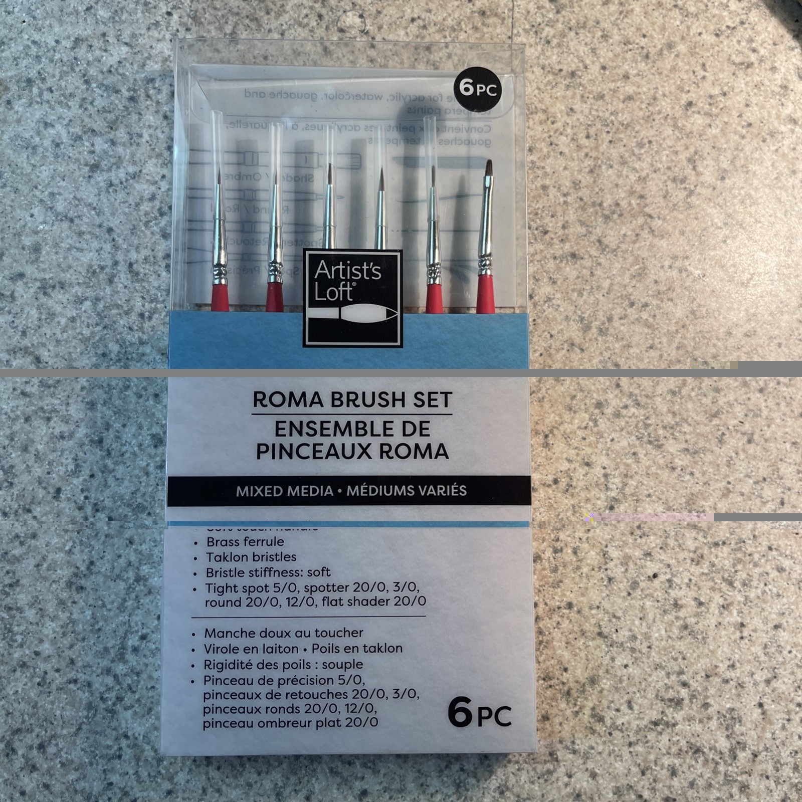 Artist Loft Roma Brush Set 6 PC Mixed Media/Mediums Varies