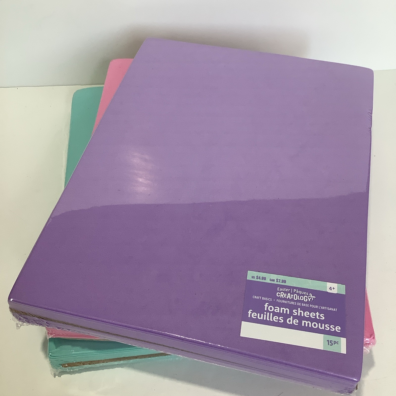 Creatology Foam Sheets 15 Pcs Ea 9×12. (Set of 3 ) FELT SHEET 15 PCs (1 pack)