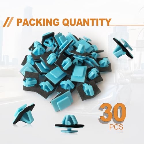 30PCS Blue Rocker Molding Retainer Clip Compatible with Hyundai Kia One Size