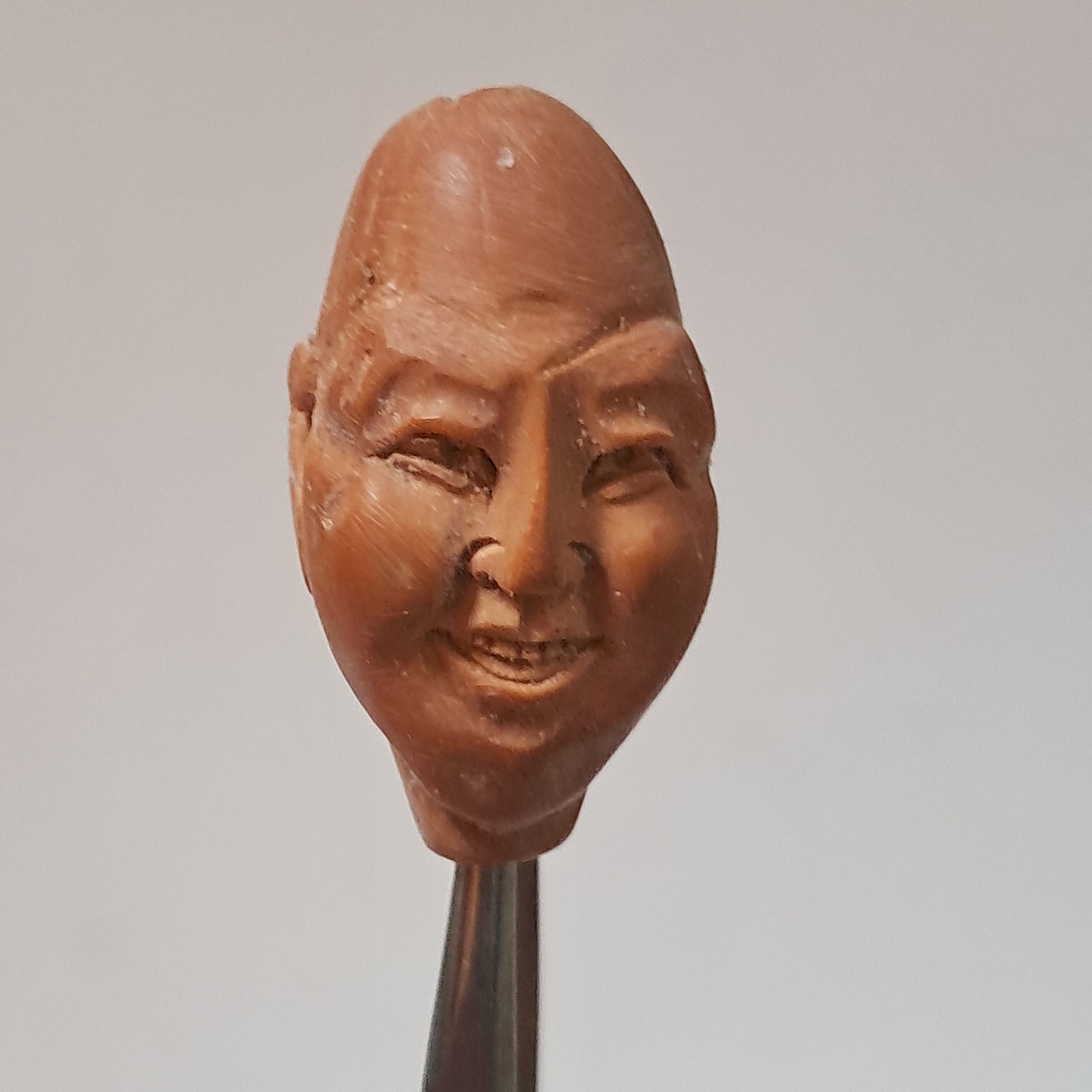 Chinese Carved Nut Hediao Laohan Buddha LOT 20 Bead Prayer Faces Vintage