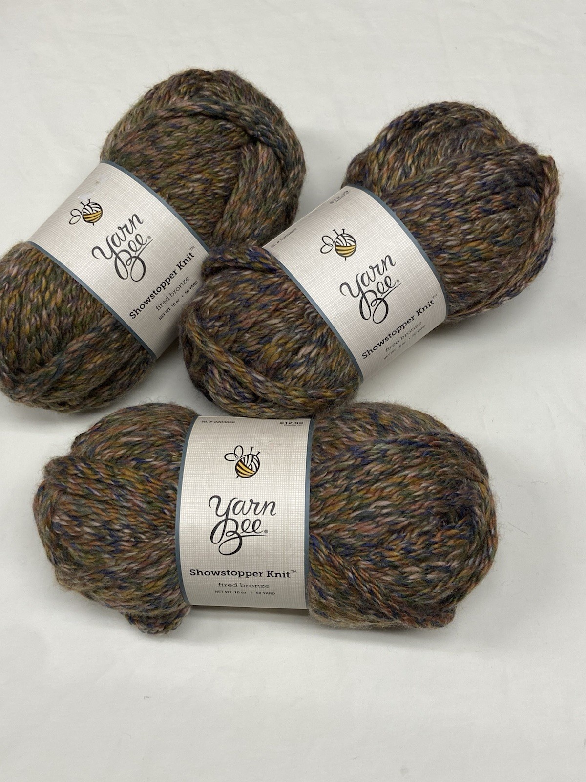 Lot of Yarn Bee Showstopper Fired Bronze Bulky 3 Skeins – Knit & Crochet Yarn