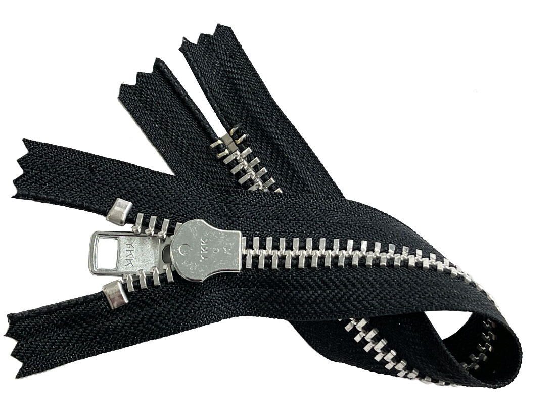 YKK #10 Aluminum Metal Closed End Zippers Extra Heavy Duty Color Black 6″ – 36″